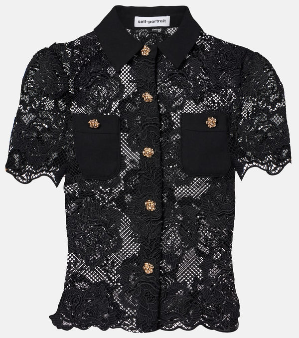 Self-Portrait Lace shirt