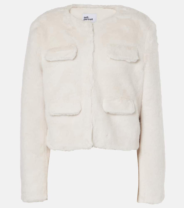 Self-Portrait Faux shearling jacket