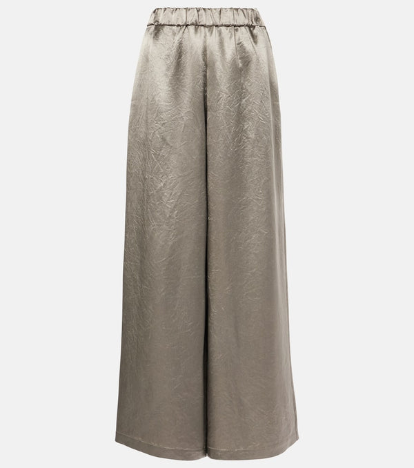 Max Mara Accanto satin wide-leg pants