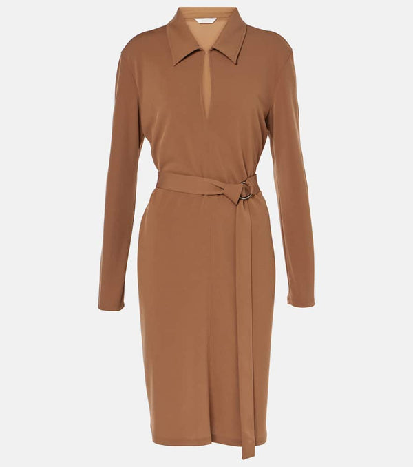 Max Mara Dorema belted jersey minidress