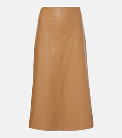 Max Mara Leisure Scilli coated jersey midi skirt