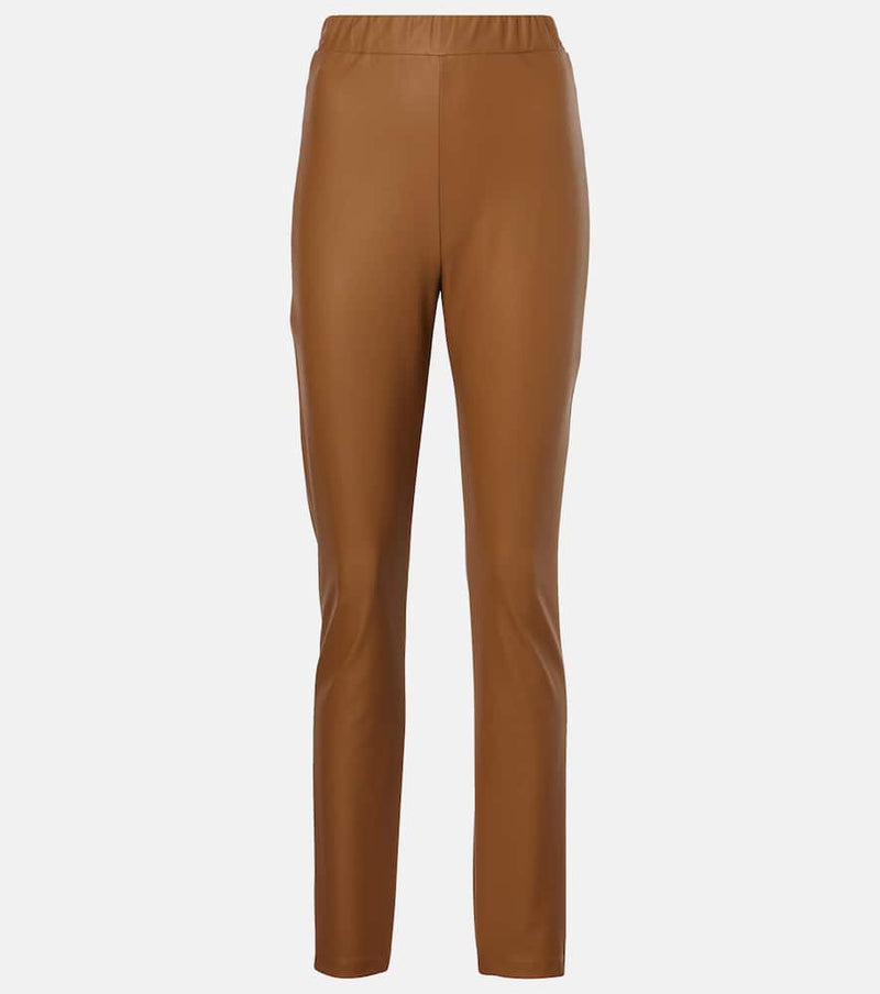 Max Mara Rodano faux leather slim pants