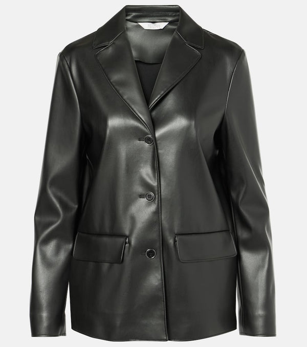 Max Mara Odilia faux leather blazer