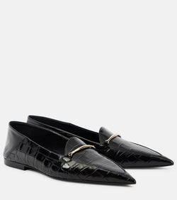 Victoria Beckham Morsetto croc-effect leather loafers