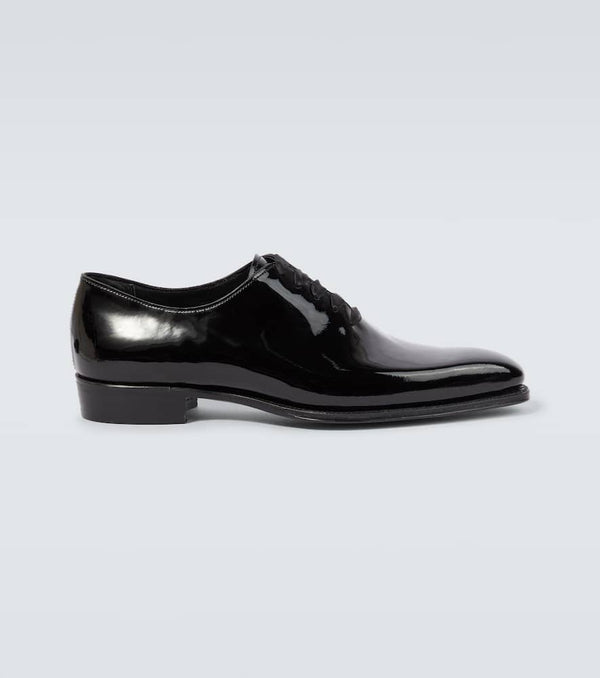 George Cleverley Merlin patent leather Oxford shoes