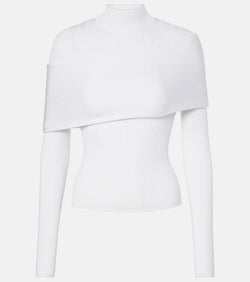 Mugler Ribbed-knit top