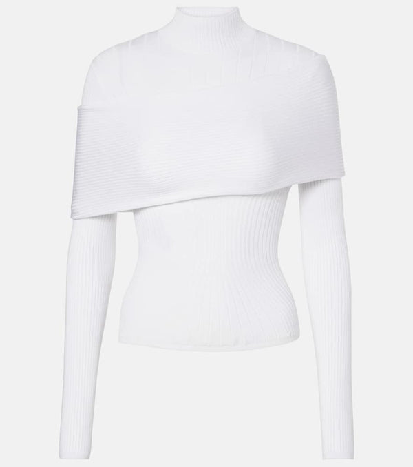 Mugler Ribbed-knit top