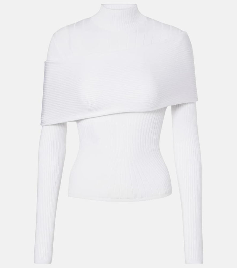 Mugler Ribbed-knit top