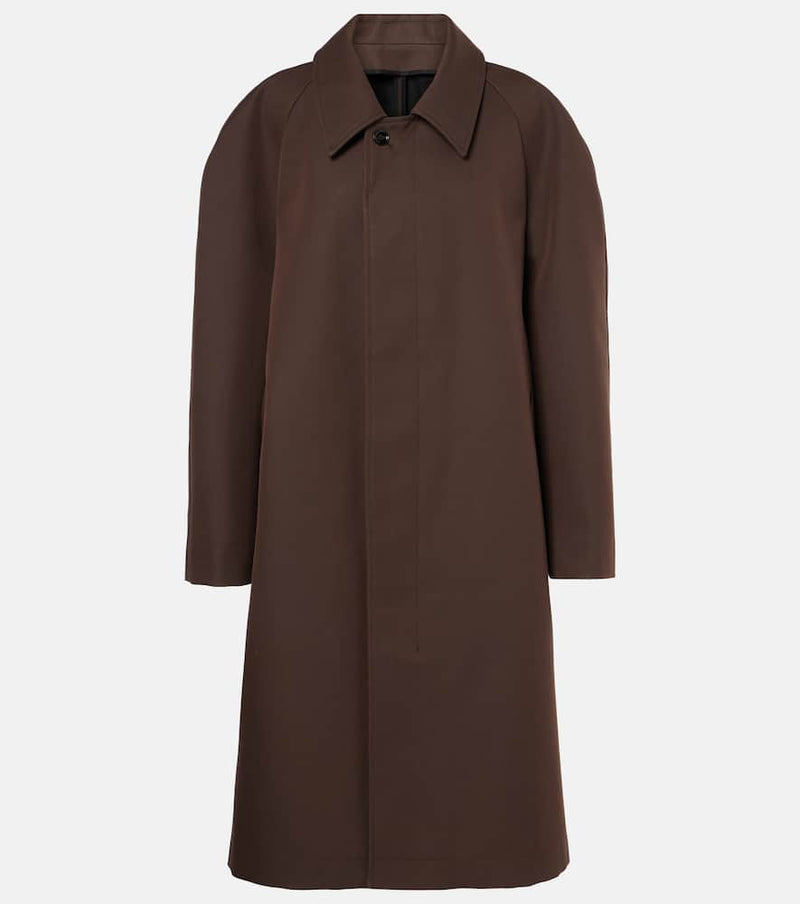 Lemaire Wool and cotton-blend coat