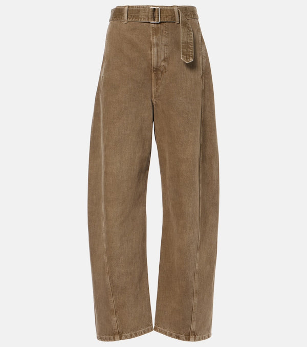 Lemaire Twisted belted wide-leg jeans