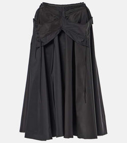 Maison Margiela Deconstructed taffeta midi skirt