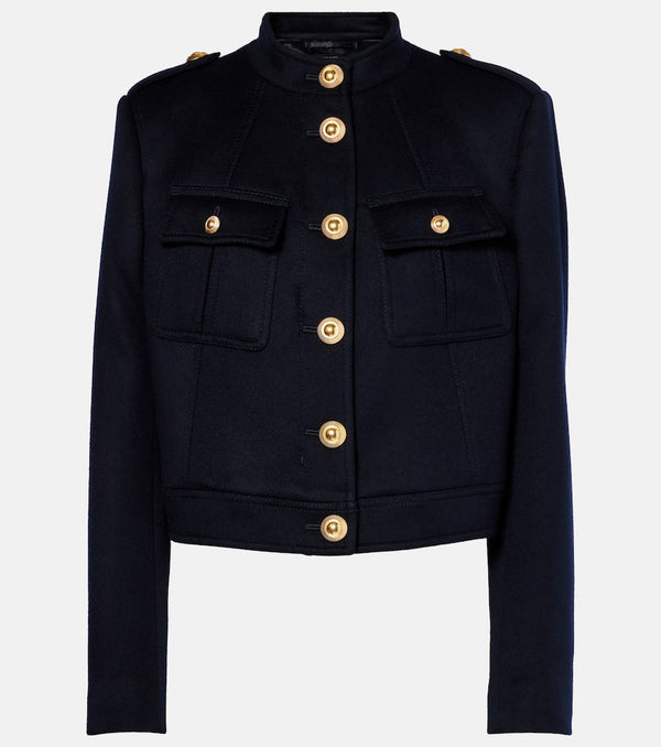 Tom Ford Cropped wool and cashmere jacket