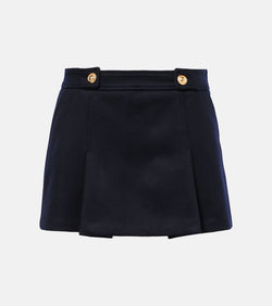 Tom Ford Pleated wool and cashmere miniskirt