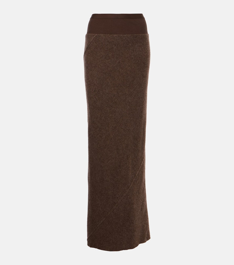 Rick Owens Coda wool maxi skirt