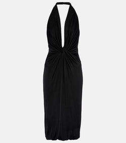 Tom Ford Gathered halterneck midi dress