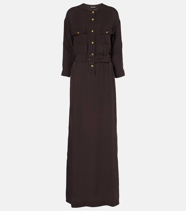 Tom Ford Striped belted shirt dress