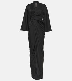 Rick Owens Satin wrap gown