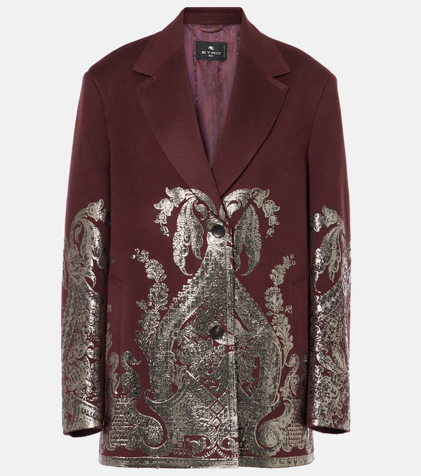 Etro Embellished wool and cashmere coat