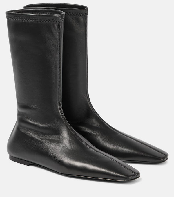 Toteme Sock leather sock boots