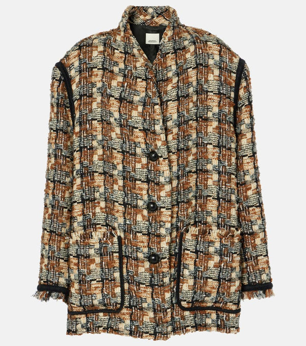 Isabel Marant Elanore wool-blend tweed coat