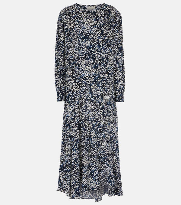 Isabel Marant Hanane ruffled printed silk-blend maxi dress