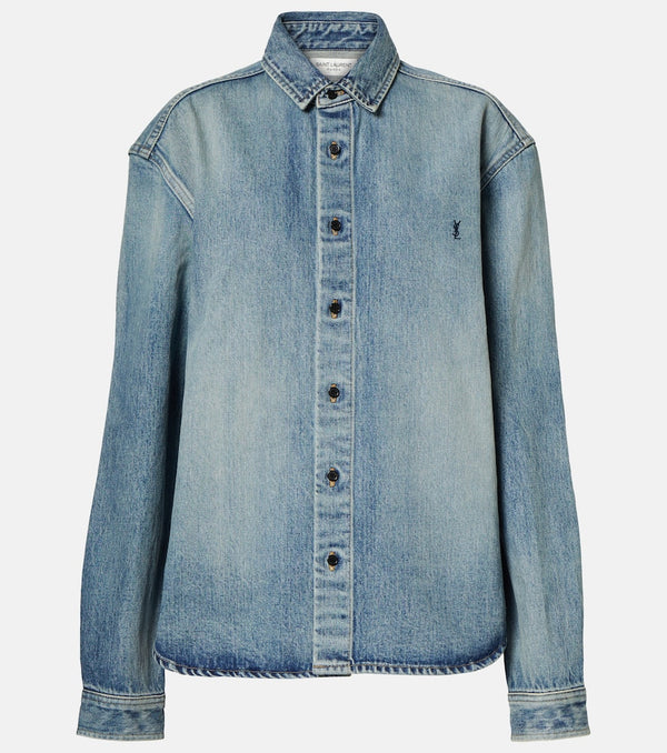 Saint Laurent Cassandre denim shirt