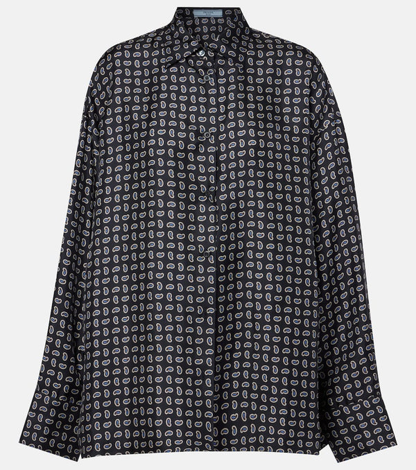 Prada Paisley silk twill shirt