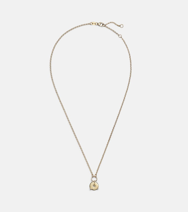 FoundRae Arrow 18kt gold chain necklace with diamonds