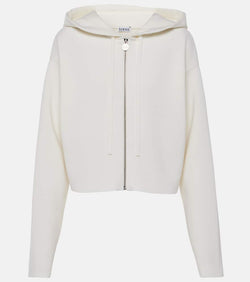 Loewe Anagram wool-blend zip-up hoodie