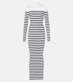 Jean Paul Gaultier Striped maxi dress