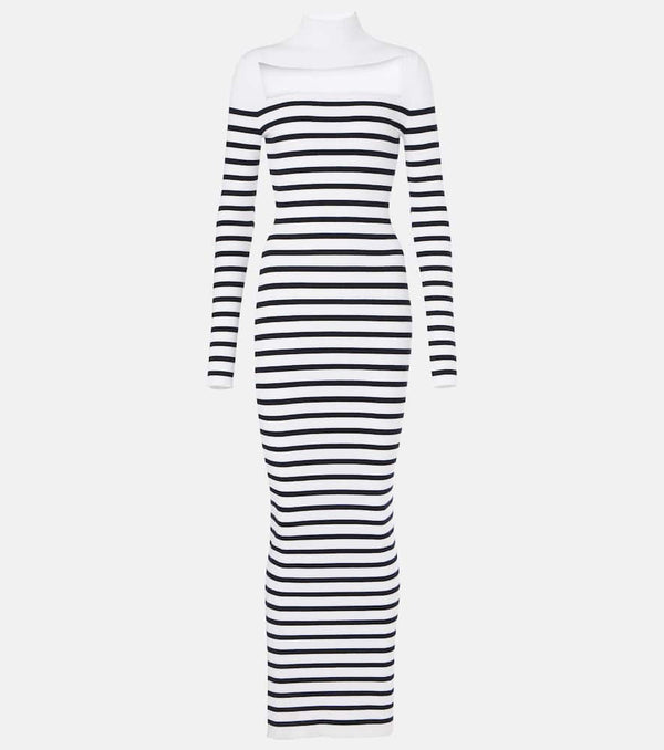 Jean Paul Gaultier Striped maxi dress