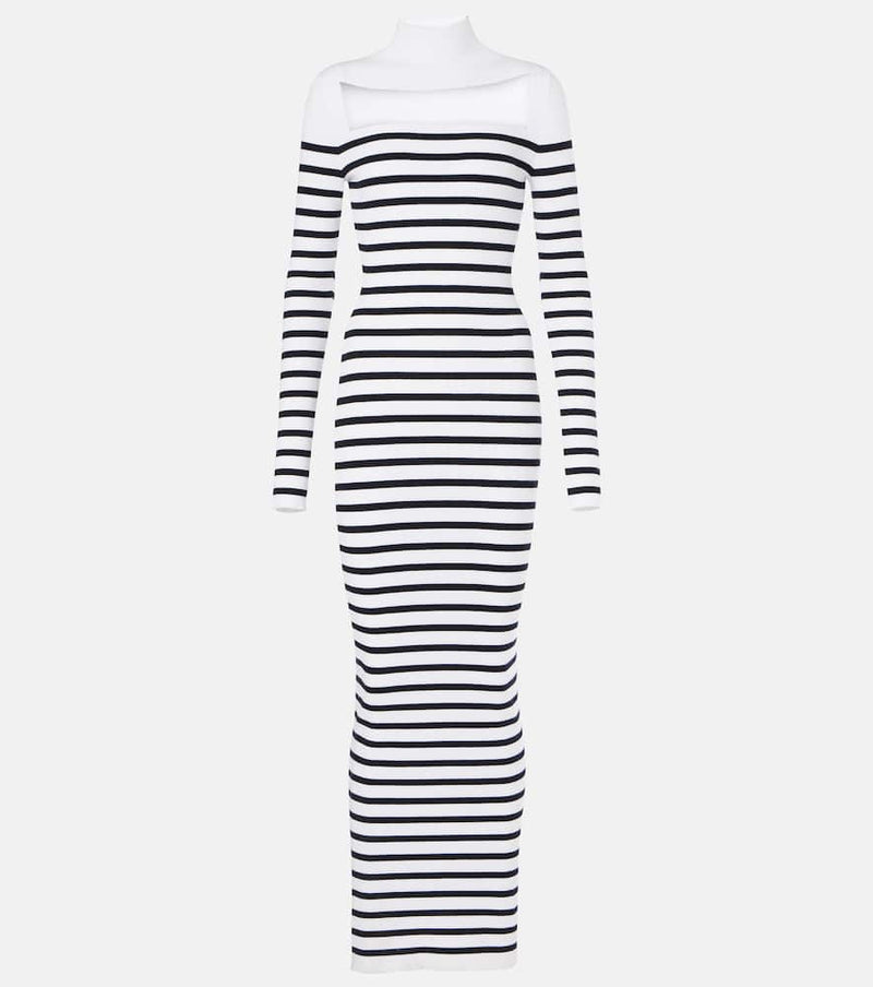 Jean Paul Gaultier Striped maxi dress