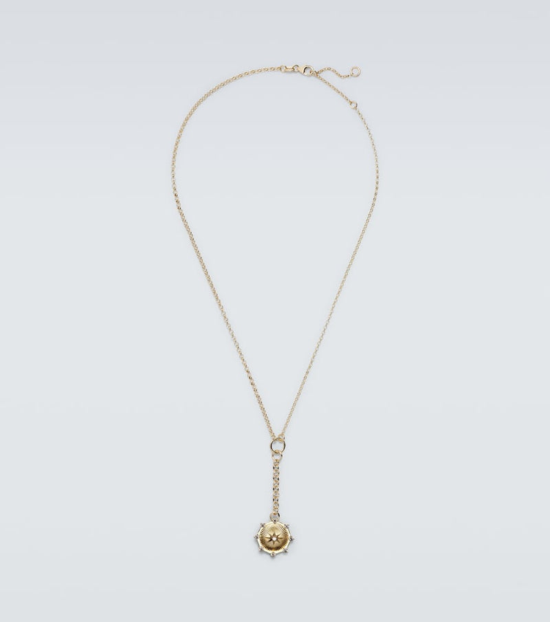 FoundRae Spark Love 18kt gold chain necklace with diamonds