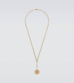 FoundRae Karma 18kt gold chain necklace with diamond