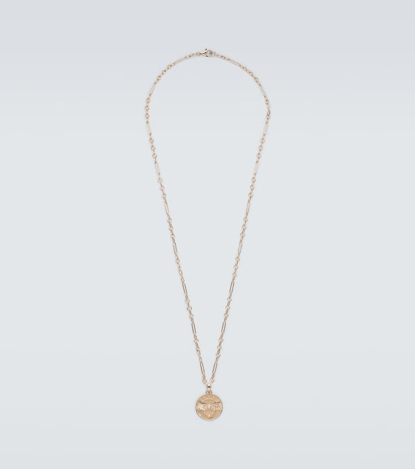 FoundRae Strength 18kt gold pendant necklace with diamond