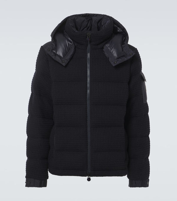 Moncler Lagdei paneled wool-blend down jacket