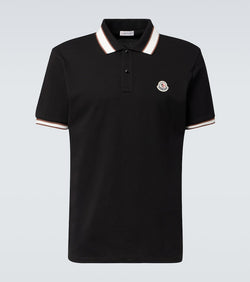 Moncler Logo cotton piquet polo shirt