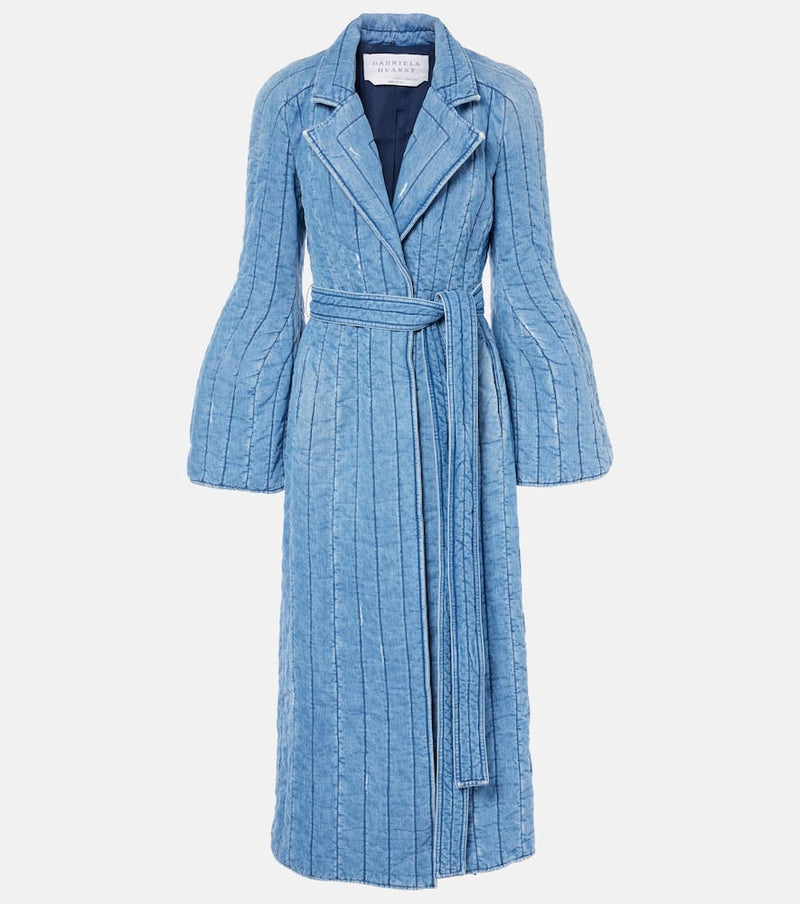 Gabriela Hearst Dalloway quilted denim coat