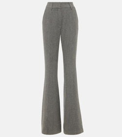 Gabriela Hearst Rhein high-rise wool and cashmere flared pants