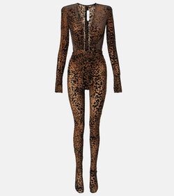 Alex Perry Leopard-print catsuit