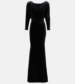 Alex Perry Open-back velvet gown