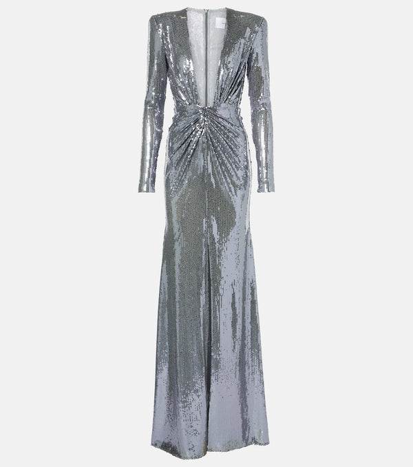 Alex Perry Sequined gathered gown | LYBSTORE