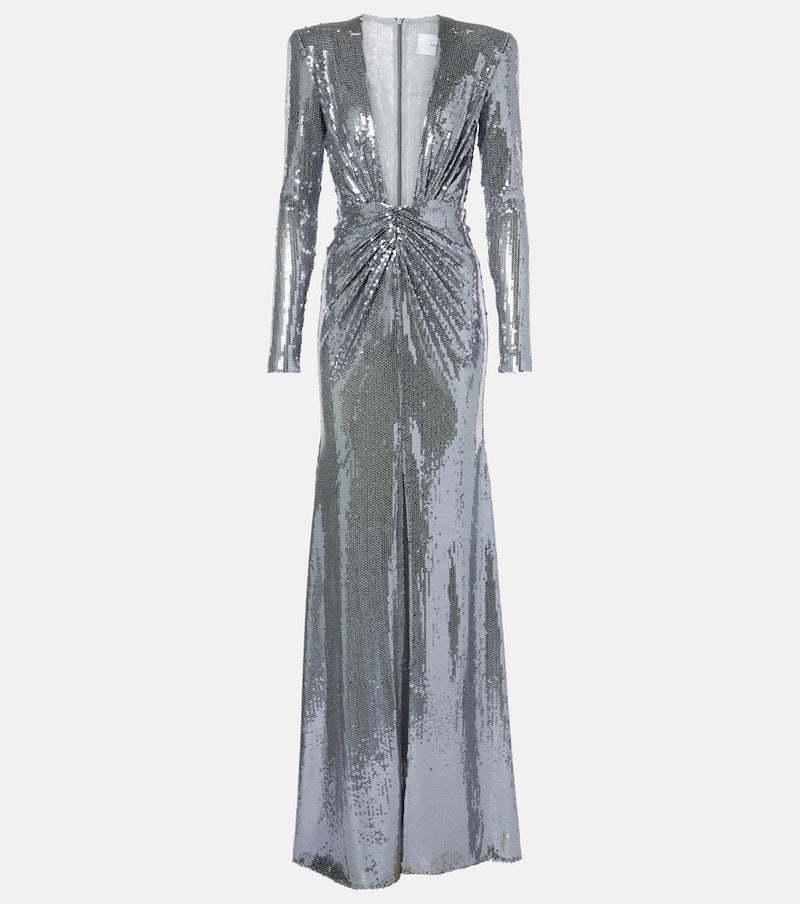 Alex Perry Sequined gathered gown