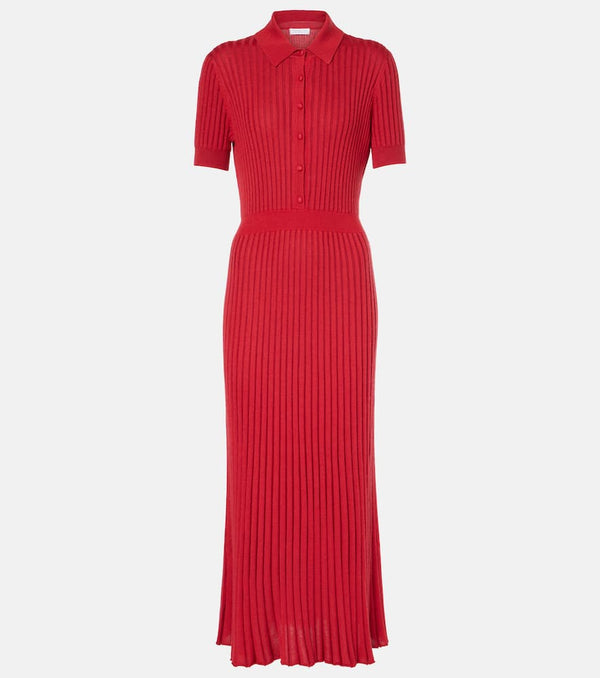 Gabriela Hearst Amor silk and cashmere midi dress