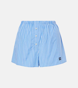 Miu Miu Striped cotton boxer shorts