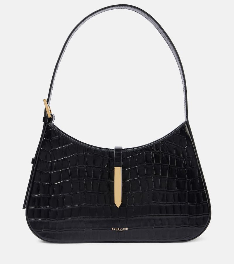 DeMellier Tokyo croc-effect leather shoulder bag