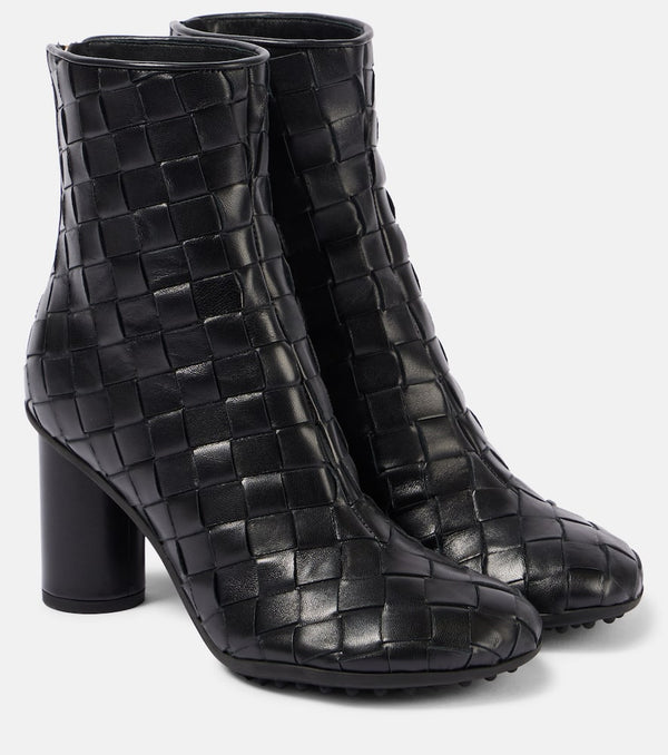 Bottega Veneta Intrecciato leather ankle boots