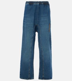 Y/Project Logo low-rise wide-leg jeans