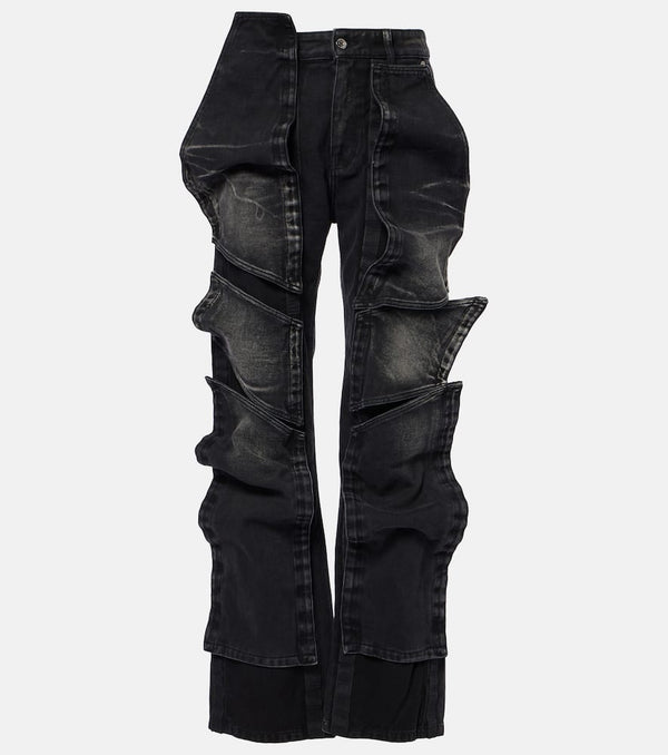 Y/Project Paneled straight jeans