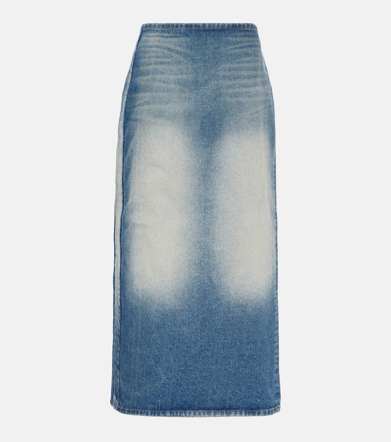 Y/Project Denim maxi skirt